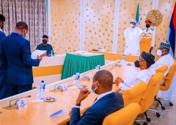 Buhari swears-in 2 INEC commissioners