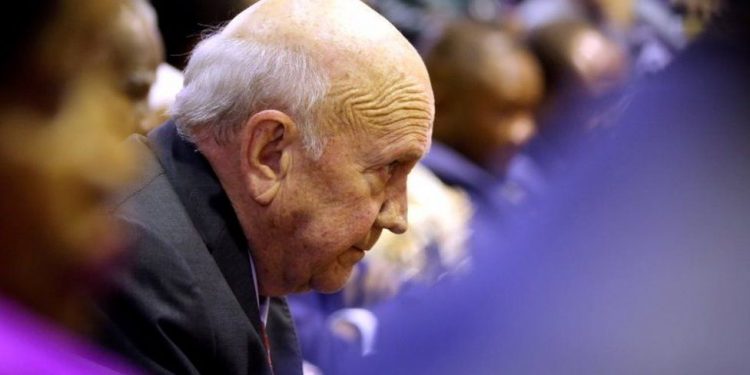 Frederik de Klerk was a remarkable moral force for change – Buhari