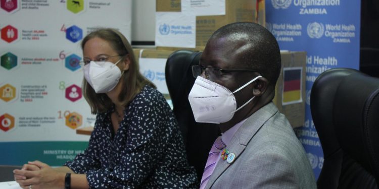 Germany donates 924,000 surgical face masks to WHO for COVID-19 response work in Zambia