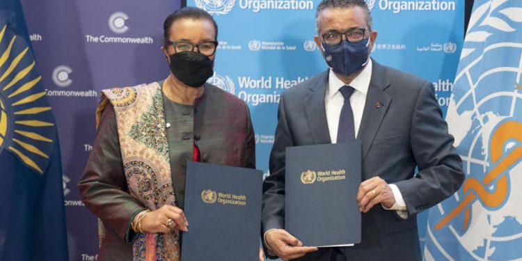 Commonwealth, WHO to strengthen cooperation on health