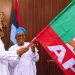 Osun gubernatorial poll: Buhari presents APC flag to Oyetola, lauds his tireless service to people
