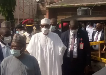 Buhari visits Kuje, asks questions about intelligence, prison defence failure