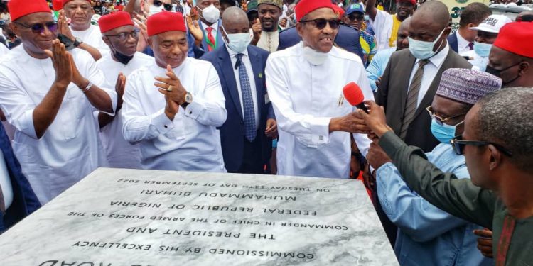 Projects: You’ve written your history, Buhari tells Gov Hope Uzodimma