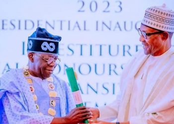I’ve run a good race, finished my course, says Buhari at investiture of Tinubu, Shettima