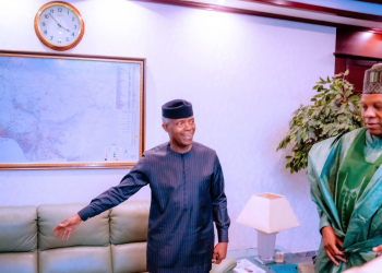 Osinbajo takes Shettima on familiarisation tour of VP facilities