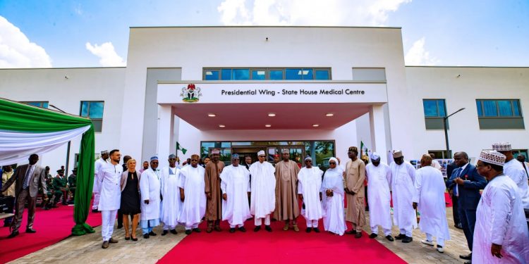 11 years after conception, Buhari unveils VIP wing of State House Medical Centre