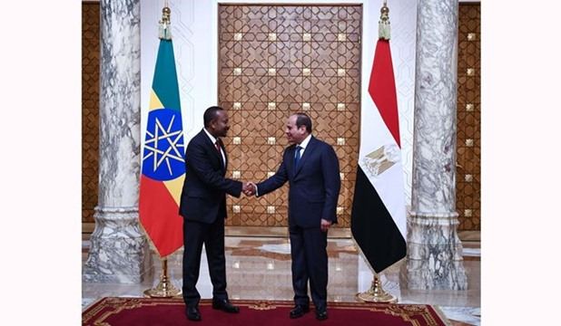 President El-Sisi receives Ethiopian Prime Minister