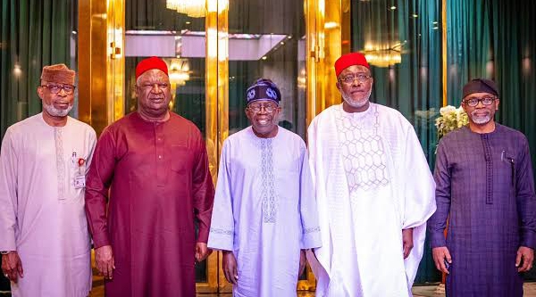 Tinubu meets with Ayim, Metuh in State House