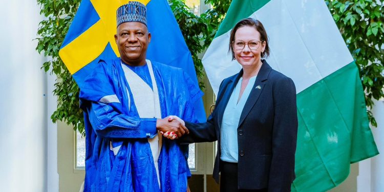 Shettima holds bilateral talks with Deputy Prime Minister of Sweden