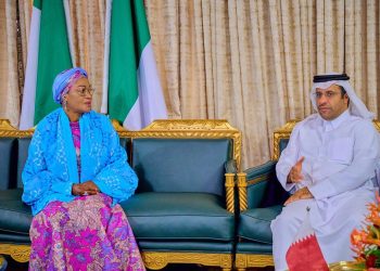 First Lady Oluremi Tinubu receives Qatari Ambassador to Nigeria, prays for world standing firm against war provocations